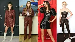 Top 25+ designer leather dresses collection