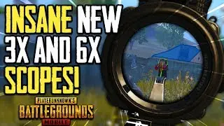 NEW SCOPES AND FRAGMENTED GRENADES PUBG MOBILE! PUBG Mobile 3X and 6X scopes!