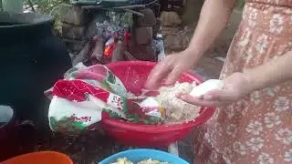 Tortillita echa con leña