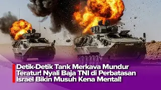 TANK MERKAVA MUNDUR TERATUR! NYALI BAJA TNI DI PERBATASAN ISRAEL BIKIN LAWAN KENA MENTAL!