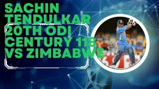 sachin tendulkar 20th odi century 118 vs Zimbabwe sharjah 1998 highlight