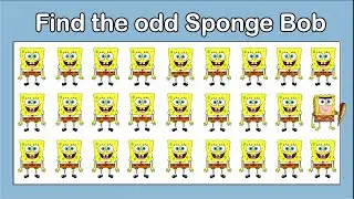 FIND THE ODD SPONGE BOB OUT № 5 | Puzzle Quiz | Sponge Bob Square Pants