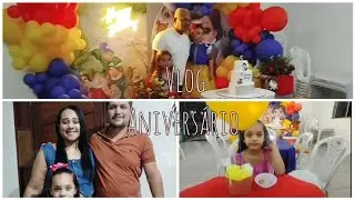 VLOG ANIVERS&Aacute;RIO LUIZA 5 ANOS - TEMA BRANCA DE NEVE - TUDO LINDO