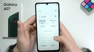 Samsung A07: Как добавить событие в календарь