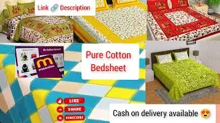 Meesho Finds Pure Cotton Bedsheet | Cotton Bedsheet | Cash on delivery| #meesho @GajaLakshmivlog81