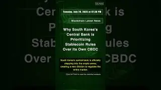 🧐👉 Why South Korea's Central Bank is Prioritizing Stablecoin Rules Over its ... #QixNewsCrypto