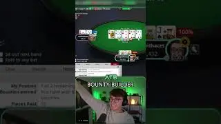 I WON THE $215 BOUNTY BUILDER #Poker #Shorts