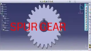 Catia V5 - Spur Gear (Designed using formula)