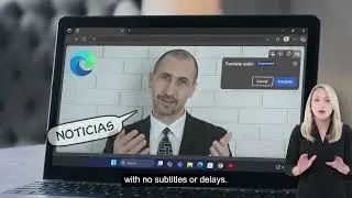 AI audio translation previews in Microsoft Edge