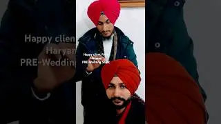 Tying Turban on pre wedding shoot