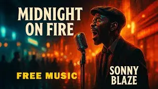 Midnight on Fire - Sonny Blaze - Ray Charles Inspired Soul Blues | Relaxing Restaurant & Hotel Music