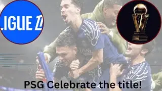 #EASPORTSFC l25 - Paris Saint Germain celebrate winning the 2027 Ligue 1 Title.