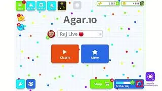 Live 🛑 Agar.io Mobile , I Pad Pro M1, M2 full game play, Party Code, Mod, Macro Agario | Archer Raj