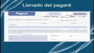 Llenado del pagaré