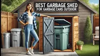 🗑️ EAST OAK 38 Gallon Outdoor Trash Can | Best Garbage Shed for Garbage Cans Outdoor 🗑️
