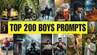 New Gemini Prompt Boys | Top 200 Boys prompts | Trending Gemini Ai Photo Editing Prompts