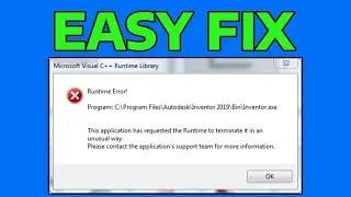 How To Fix This Application Has Requested The Runtime To Terminate It In An Unusual Way Error