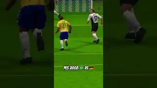 PES 2008 🔥 BRAZIL 🇧🇷 VS GERMANY DINHO GOAL #pes2008 #gameplay #futbol #goal #ronaldinho #fifa