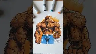 Color The Thing with me #art #marvel #comicart