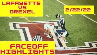 Lafayette vs Drexel | Faceoff Highlights | Mens Lacrosse | 2/22/22