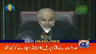 Geo Headlines 09 PM | National Assembly Session | 9th April 2022