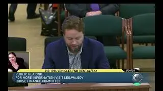 Testimony to WA Lawmakers: Close Rental Car Sales Tax Loophole (HB 1986)