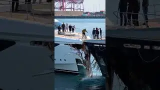 Two luxury yachts collided near the dock&mdash;metal scraped, voices rose, and tension thickened