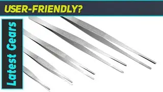 Hysagtek 5 Pcs Stainless Steel Gardening Tweezers Set - Best Versatile Tools for Every