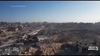 New video from southern Gaza City shows destruction left by Israeli army in Tal al-Hawa neighborhood