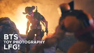 Dramatic Toy Photography: Deadpool vs Wolverine Cinematic Desert Showdown