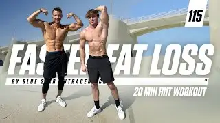 20 MIN Intense Fat Burning HIIT Workout (NO EQUIPMENT) | Faster Fat Loss&trade;