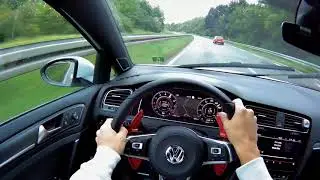 2019| NEW VW GOLF 7 GTI FACELIFT| POV Driving with GoPro on a rainy Day|