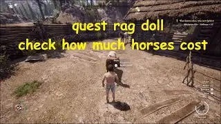 Medieval Dynasty PS5 quest rag doll check how much horses cost