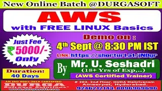 AWS with FREE LINUX Basics Online Training @ DURGASOFT