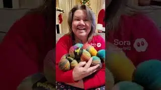 Santa and Noro yarn.