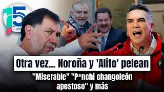 Noroña vs ‘Alito' Moreno por Adán Augusto: Senadores se TIRAN CON TODO