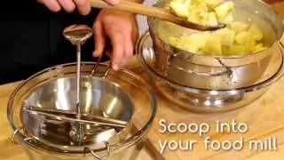 Making Mashed Potatoes With A Food Mill