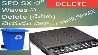 How to delete wave (or waves) in SPD SX (hidden features of SX) in Telugu