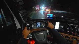 SEE WHY FaceLess Trucker STUCK ON HIGHWAY 401E IN NIGHT | 4K DRIVING POV |