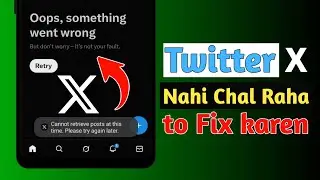 Can&rsquo;t Retrieve Posts at This Time | Oops! Something Went Wrong | X (Twitter) Error Fix