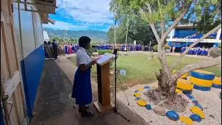 Our Head Girl Speaks at TORCH Park opening and flag raising ceremony 