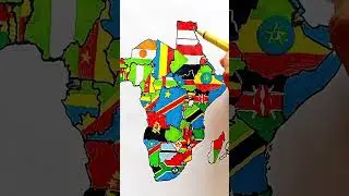 Draw Egypt 🇪🇬 Flag Map #egypt