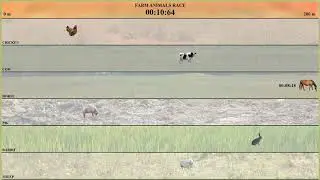 Farm animals race - speed competition