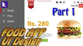 UI UX Design 8 Part 1 Beautiful Food Menu Kodular Thunkable Hybro casagbic