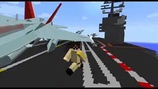 Minecraft Flans Mod: T&P Devblog 53 - Working Aircraft Carriers, Realistic Air Combat and more