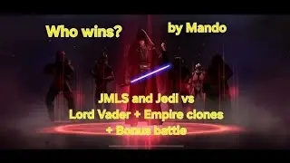 Counter Lord Vader with darkside clones with JMLS - bonus battle- SWGOH Galaxy of Heroes by Mando