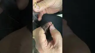 Cuticle aligned 100% human hair material