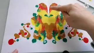 Výtvarka s Katkou: Odtlačok maľby : Snová bytosť  [PRE DETI]