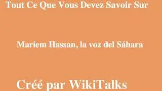 Mariem Hassan, la voz del S&aacute;hara
