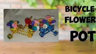 #diy#plasticbottle#reuse Plastic Bottle Craft//Simple And Easy Craft//Bicycle Flower Pot